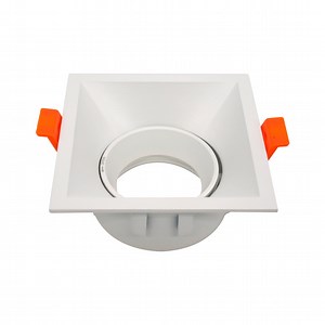 [Hot Item] MR16 GU10 LED Halogen Lighting Square Trumpet Recessed Spotlight Downlight Housing with Aluminum
