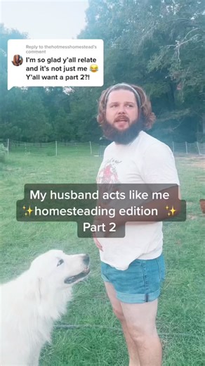 2M views · 50K reactions | Micah acting like me has always been everyone’s favorite videos. I’m going to start reposting some of the most viral ones 藍 #homestead #homesteading #homesteadlife #farm #farmlife #chickensofinstagram #homesteaders #backyardchickens | The Hot Mess Homestead | Facebook