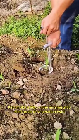 Bulb Planter Tool, Bend Free Tool For Planting Bulbs, Plant And Fruit Tree Seedling Transplanter Seed Planting Tools Soil Sampler Lawn Aerator, Automatic Soil Release For Digging/Refilling Hole