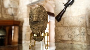 Farmer unearths ancient statue of serpent-crowned goddess in Gaza