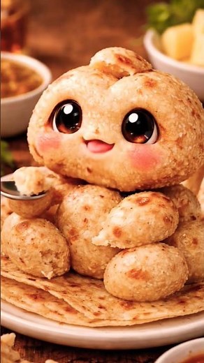 Roti Baby Eating Itself?! 😳🫓 #aivideo #trending #food ‪@MrBeast‬