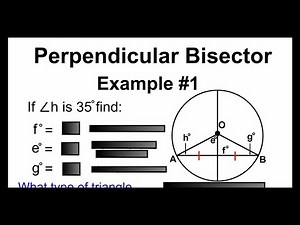 Circle Geometry 23 - Perpendicular Bisector Example #1