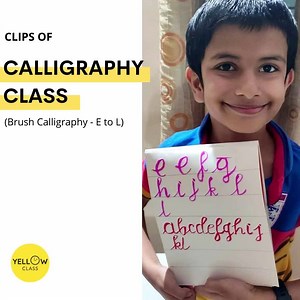 Kids combined their artistry with letter formations as they learnt the beautiful art of brush calligraphy with Yellow Class Calligraphy Session. For more such free, interesting, and exciting classes join our WhatsApp community group https://www.yccl.in/wa Attend more Live Hobby Classes at www.yellowclass.com #theyellowclass #yellowclass #kidsactivities #calligraphy #brushcalligraphy #brushcalligraphyforkids #calligraphyforkids #calligraphyclass #freecalligraphyclass #onlinecalligraphy #beautiful
