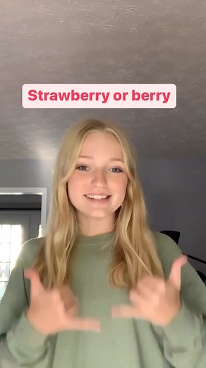 Asl for teens on Instagram: "Berry or Strawberry in ASL #signlanguage #aslconnect #americansignlanguage"