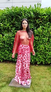 Sheer Mesh Top in Red, See Through Top, Tulle Blouse, Festival Top, Plus Size Clothing, Red Blouse - Etsy UK