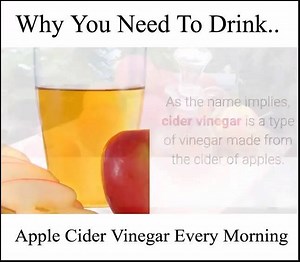 Why You Need To Drink Apple Cider Vinegar Every Morning | All about health and nutrition