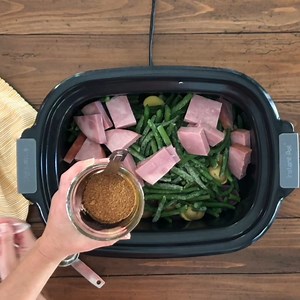 This full ham dinner cooks in the slow cooker all day and you get to come home to a full hot cooked meal. Let me repeat, you get to come home to to a full hot cooked meal. Just scoop it on your plate and enjoy this easy Slow Cooker Ham Dinner! Recipe here -->> https://5dinners1hour.com/slow-cooker-ham-dinner/ Meal Plan here -->> https://mealplans.5dinners1hour.com/mpbp/ref/423/ | 5 Dinners 1 Hour