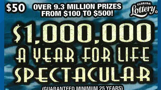 Florida woman wins $1M prize off $50 scratch-off ticket