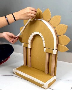 Cardboard shaped Temple _ DIY #diyideas #reuse #crafts | Craft Engineer