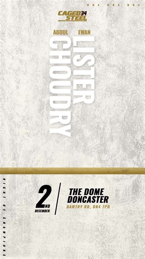 1.3K views | Wayfarer Academy fighter, Abdul Choudry takes on Doncaster Sambo & Wrestling / AVT MMA Leeds fighter Ewan Jack "The Gripper" Lister in a bout of amateur MMA held in the Bantamweight division!Who will you be supporting this December 2nd??[ #CagedSteel34 - #mma - in association with 1ClickPrint.com ] | Caged Steel | Facebook