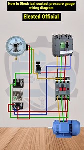 How to control Electrical contact pressure gauge wiring #ElectricalTips #DIYElectric #ElectricProject #HomeElectrical #TechTutorial #LifeHacks #ElectricalHack | 𝐄𝐥𝐞𝐜𝐭𝐞𝐝 𝐎𝐟𝐟𝐢𝐜𝐢𝐚𝐥