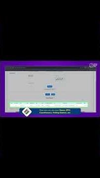 How to Search your name in the electoral roll, assembly constituency, polling date, and station?
