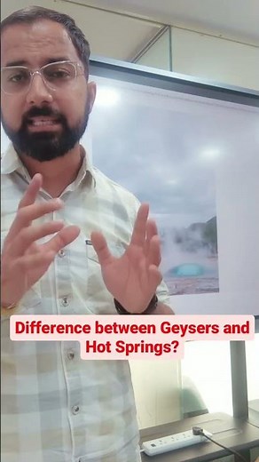 Difference between Geysers and Hot springs?
