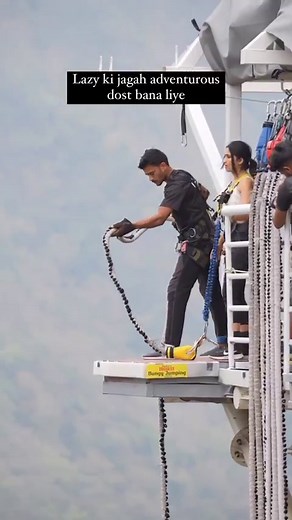 India’s Highest Bungee Jumping - 107 Metres 😱 • • • • • • 📍Rishikesh, Tapovan. . . Credits: @sugar.n.sspice #rishikesh #rishikeshdiaries #rishikesh_diaries #rishikeshtrip #rishikeshphotography #bungee #bungeejumping #bungeejump #adventure #adventureenthusiasts #adventuretravel #adventurous #adrenaline #adrenalinerush #funnymemes #memesdaily #travelmemes #friendshipmemes #friendmemes #viral #viralcontent #viralvideos #viralreels | Whats Hot Delhi