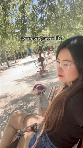 In the stillness of nature, with birdsong and breeze, I find solitude - and the presence of my loyal companion. | Jaja Vibes