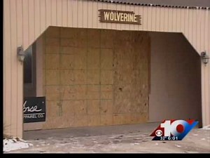 Truck crashes through Boot City store