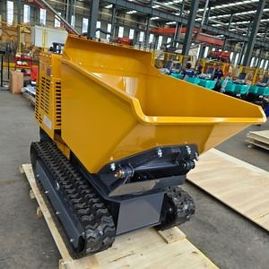 [Hot Item] Hightop Maximum Rotation Angle 260° Hydraulic Mini Dumper Crawler Rubber Tracked Dumper Mud Buggy Concrete Dumper Dump Tracks