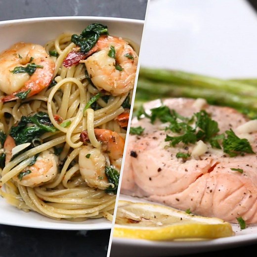 14K views · 745 reactions | Make some healthy, low-calorie seafood for dinner tonight with one of these recipes! Recipes: https://tasty.co/compilation/7-healthy-low-calorie-seafood-dinners | Tasty | Facebook