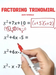 How to factor trinomials❓ #Math #mathteachergon #mathhacks #multiplication #basicalgebra #Algebra #specialproduct #factoring #trinomials | Math Tutorials
