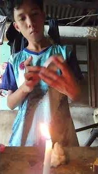 BATOTO CLENT JOHN. How to improvise a fingerprint brush and create soot powder using a candle flame.