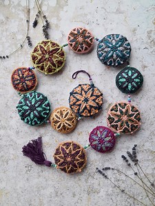 Crochet Mandala Garland Pattern: Overlay Stitch (digital Download) - Etsy