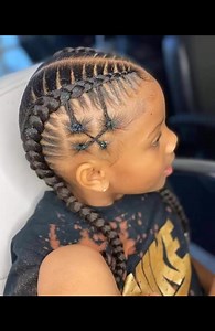 Cutest braids for African girls 💜🎀 #kidsbraids #hairstyle #reelschallenge | KQueens Hair Tutorial