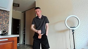 Playful Boy Yanks Swollen Stiff For Cum Holocaust