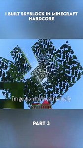 "I Built Skyblock In Minecraft Hardcore" #beppo #Minecraft #viral #skyblock #lava | Tylo.ae