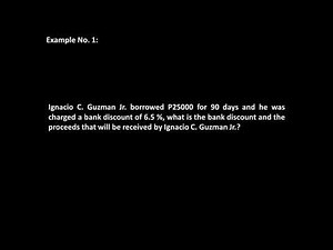 SIMPLE DISCOUNT 1 MATHEMATICS OF FINANCE PART 5