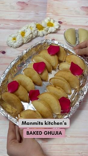 3.5K views · 29 reactions | BAKED GHUJIA to make holi extra special ...
