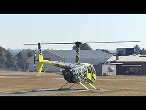 Robinson r44 startup and takeoff