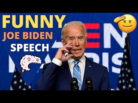 FUNNY JOE BIDEN SPEECH WITH SUBTITLES (FUNNY as HELL Gaffes)