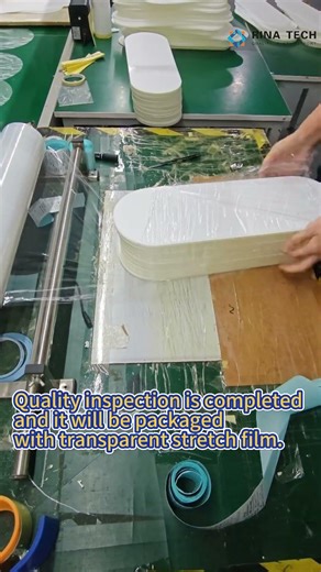 Oval Light Guide Plate | Stretch film packaging 🔮