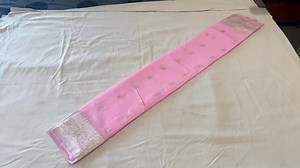 Pure Silk Chiffon silver zari | Banarasi Silk Sarees By Indira