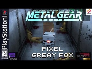 Metal Gear Solid Box_ Pixel Gray Fox - Level_UP