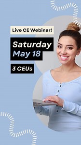 1.7K views | JOIN US THIS SATURDAY FOR A LIVE VIRTUAL CE WEBINAR!...