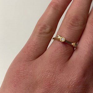 / N O O K / R I N G / "Delicately textured, a precious band to wrap around your finger." A delicate new addition to Karla Way's collection on our website. The Nook ring is made from yellow gold and set with diamonds. | Pieces of Eight | Facebook