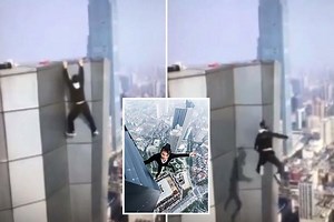 Horror moment daredevil rooftopper falls to his death from the roof of a 62-storey skyscraper