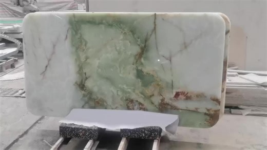 Luxury Backlit Onyx Wall Panel Natural Green Onyx Slabs for Marble Wall Floors