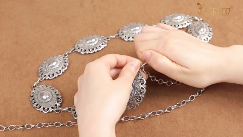 JASGOOD Western Chain Belts for Women Cowgirl Ladies Belts for Dresses Jeans