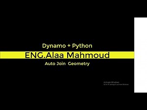 Auto Join Geometry Using Dynamo + Python