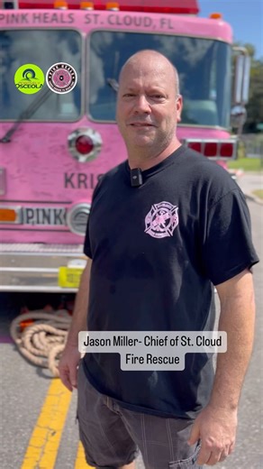 15 reactions | Jason Miller, the Fire Chief for St. Cloud Fire Rescue, tells us about this afternoons Pinktoberfest Truck Pull! #pinkheals #pinktoberfest | Positively Osceola | Facebook