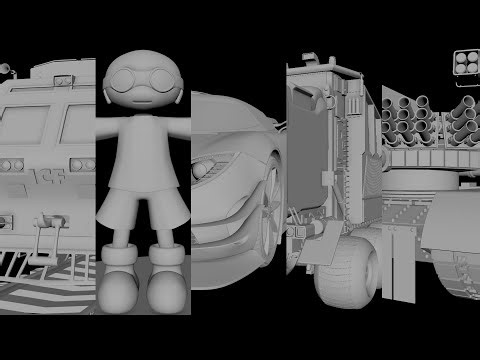 3D Hard-Surface Modeling and Texturing Demo-Reel | Autodesk Maya | Photoshop | Premiere Pro | 4K