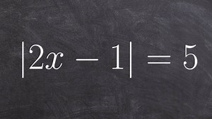 Solve an absolute value equation