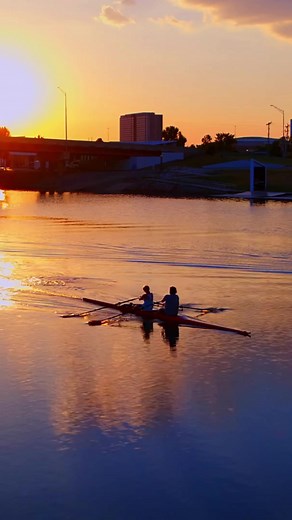 Rowing on the Oklahoma River 🌅 #rowing #row #rowinglife | Riversport OKC