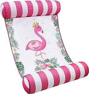 WERNNSAI Pool Floats for Adults - Inflatable Water Hammock Fabric Mesh Pool Rafts Portable Multi-Purpose 4-in-1 Floating Swimming Hammock Lounge Chair Drifter for Summer Beach Party