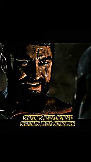 "Spartans Never Retreat, Spartans Never Surrender" | 300 (2006) #shorts