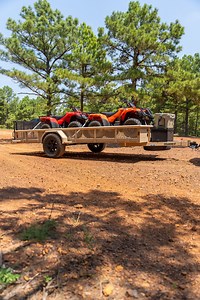 PSA Venture Edition and two four-wheelers— the ultimate duo for any adventure! 😎 Barnwell Mountain Recreational Area #utility #diamondc #riding #adventure #VentureEdition | Diamond C Trailers