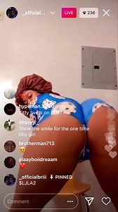 Ebony nip slip live