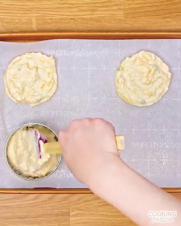 Crafted from fluffy clouds of mashed perfection, our savory pancakes are crispy on the outside, pillow-soft on the inside. Taste the joy! 😋🥞 | Baking Panda